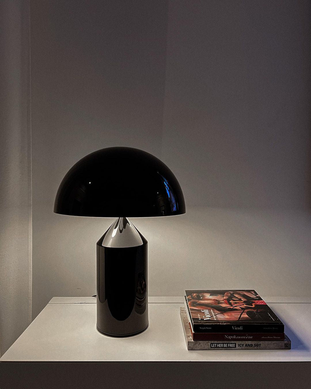 Table Lamp Modern Dome Shape with Plug-In Cord and Inline Switch