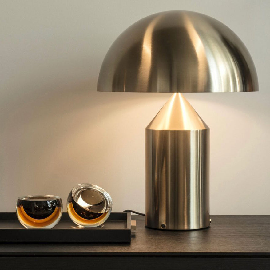 Table Lamp Modern Dome Shape with Plug-In Cord and Inline Switch