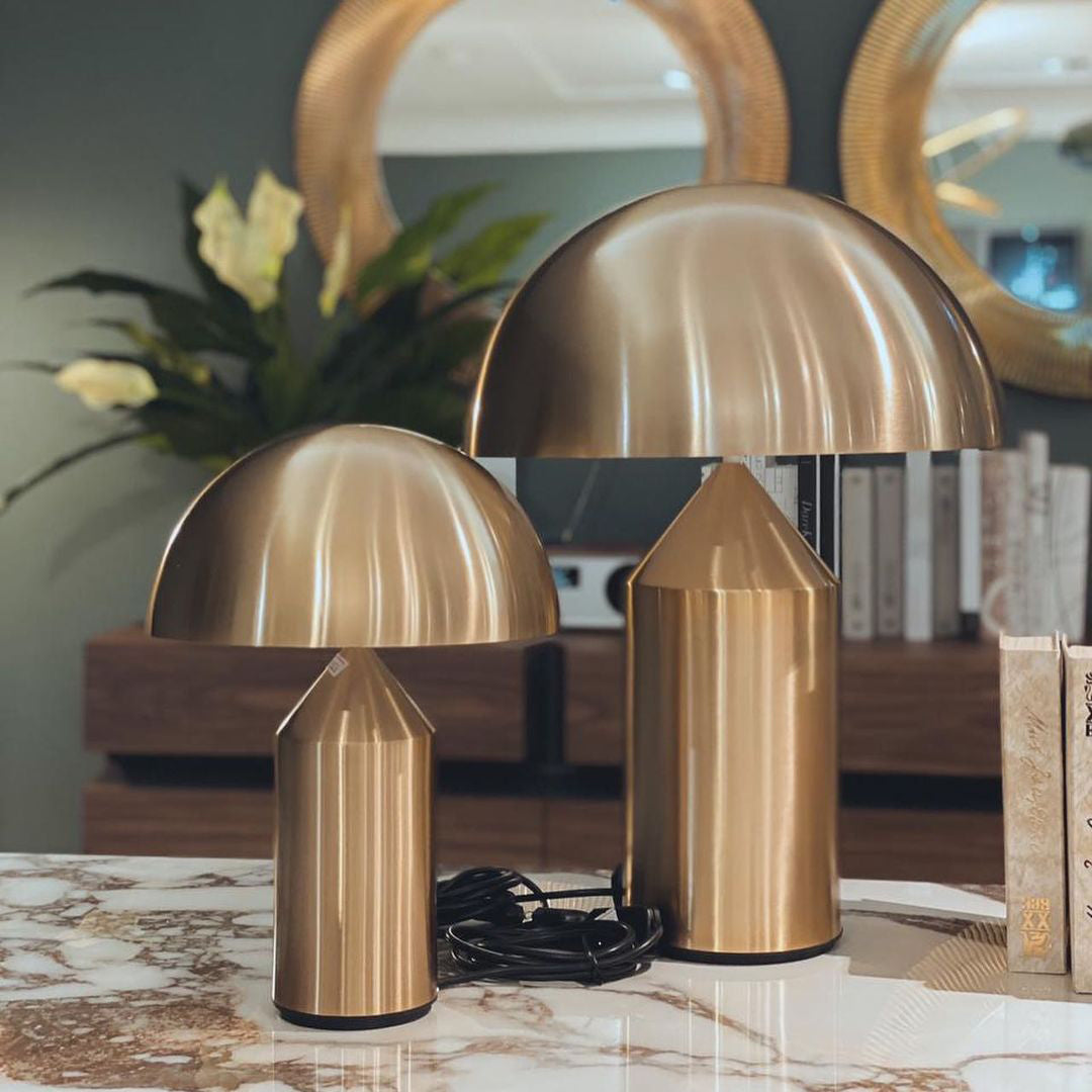 Table Lamp Modern Dome Shape with Plug-In Cord and Inline Switch