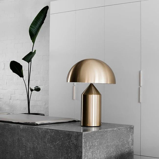 Table Lamp Modern Dome Shape with Plug-In Cord and Inline Switch