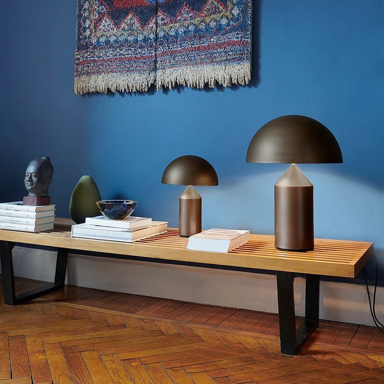 Table Lamp Modern Dome Shape with Plug-In Cord and Inline Switch
