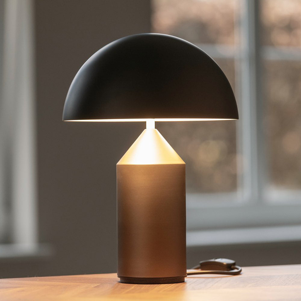 Table Lamp Modern Dome Shape with Plug-In Cord and Inline Switch