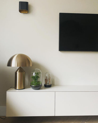 Table Lamp Modern Dome Shape with Plug-In Cord and Inline Switch