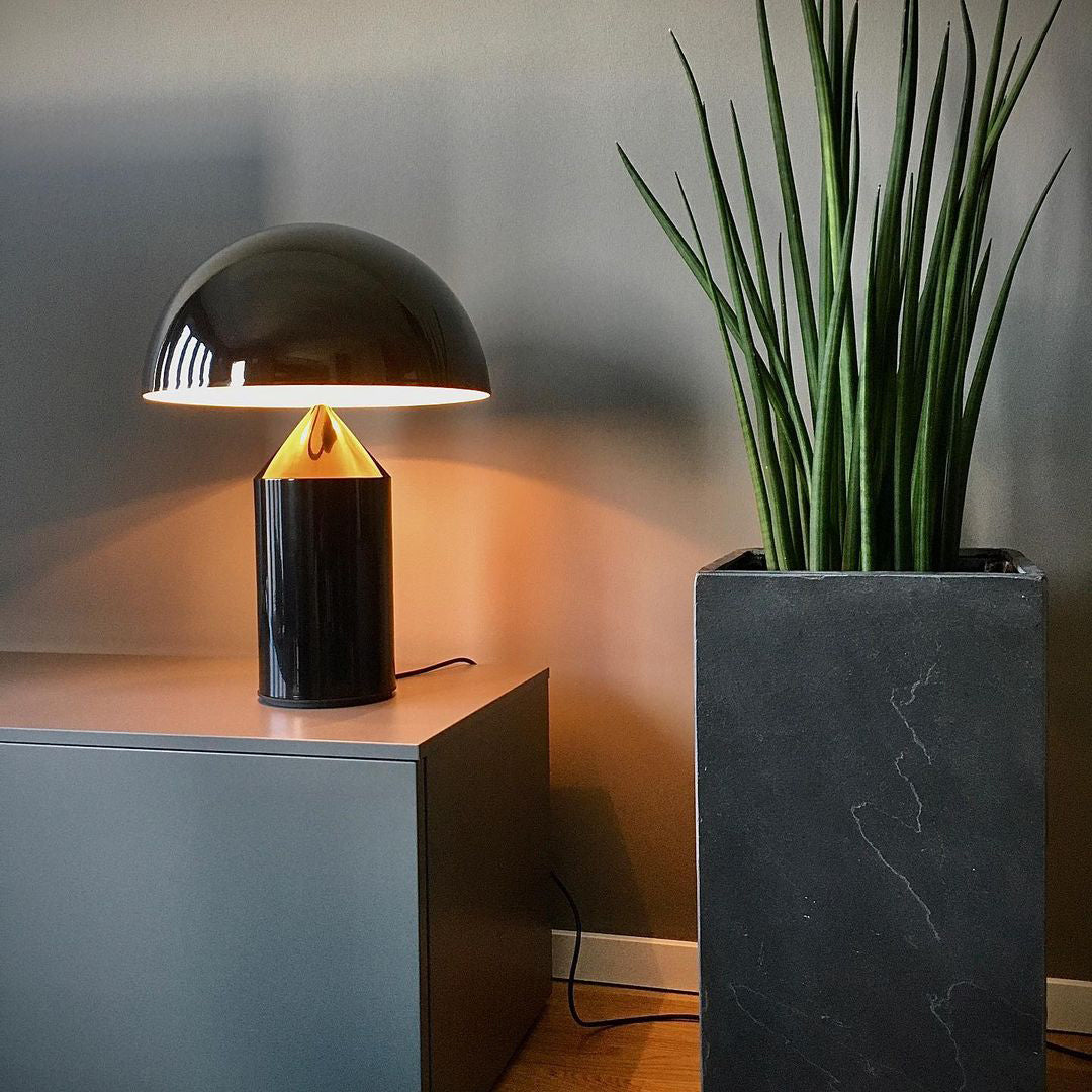 Table Lamp Modern Dome Shape with Plug-In Cord and Inline Switch