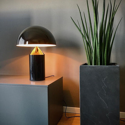 Table Lamp Modern Dome Shape with Plug-In Cord and Inline Switch