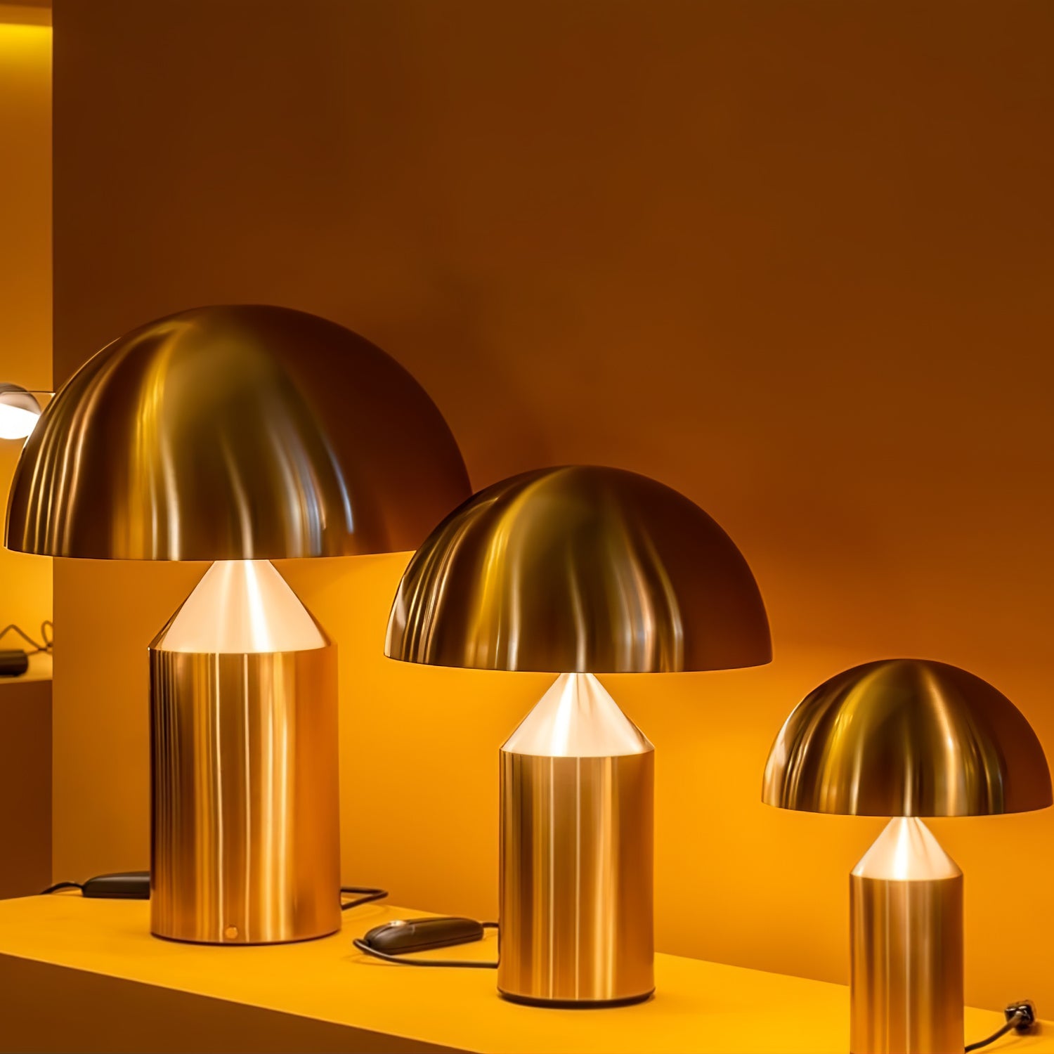 Table Lamp Modern Dome Shape with Plug-In Cord and Inline Switch