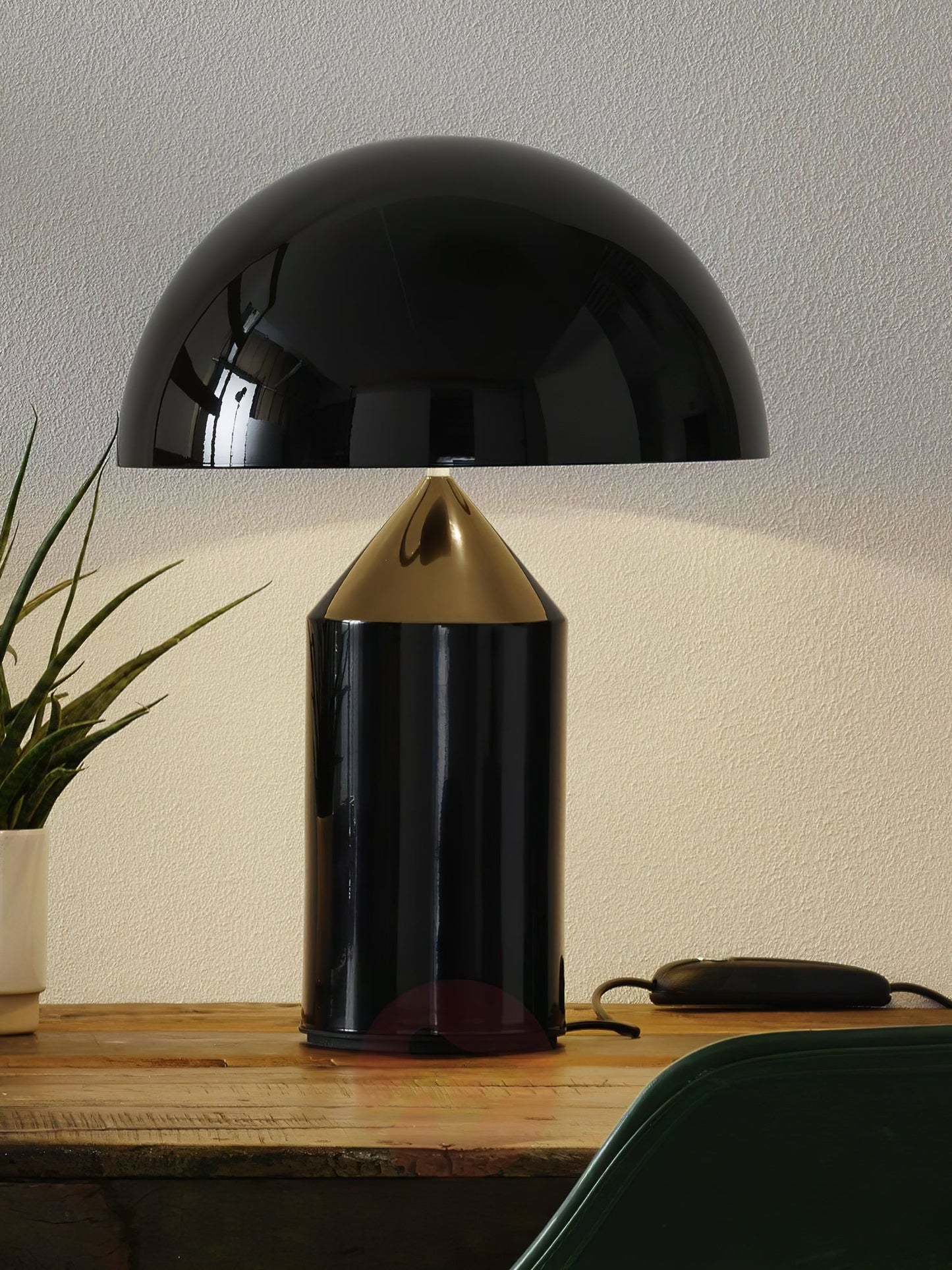 Table Lamp Modern Dome Shape with Plug-In Cord and Inline Switch