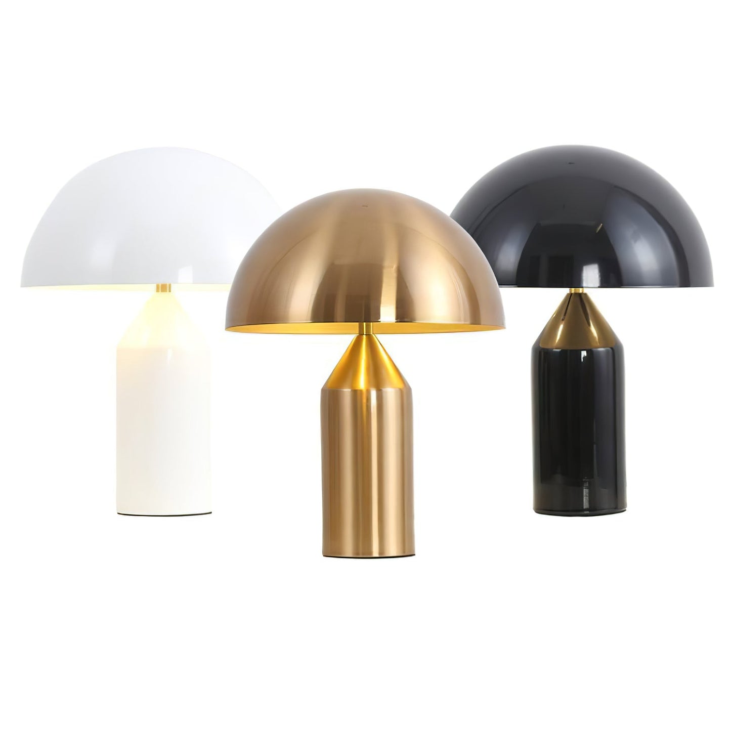 Table Lamp Modern Dome Shape with Plug-In Cord and Inline Switch