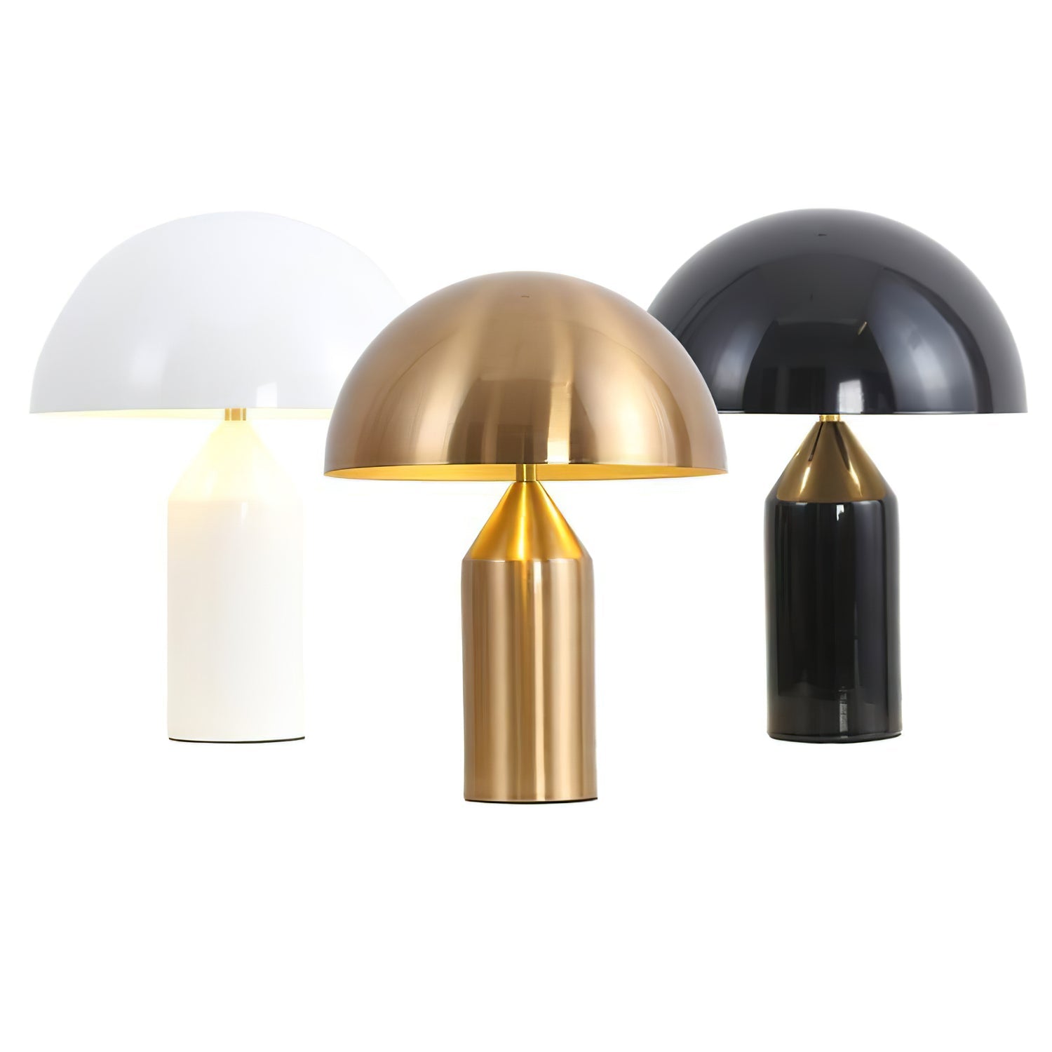 Table Lamp Modern Dome Shape with Plug-In Cord and Inline Switch