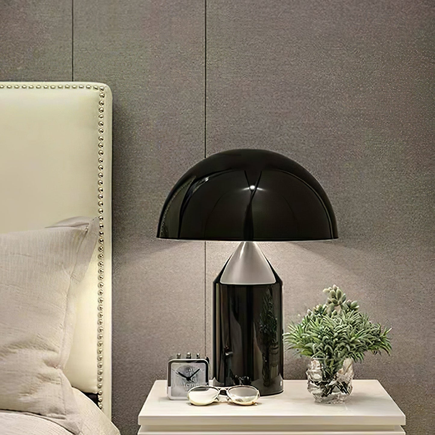 Table Lamp Modern Dome Shape with Plug-In Cord and Inline Switch