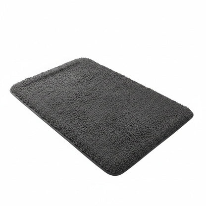 Thick Chenille Bath Mat with Anti-Slip Bottom