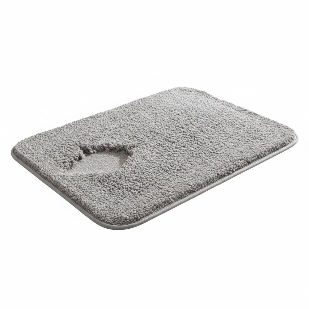 Thick Shaggy Bath Mat with Anti-Slip Bottom and Machine Washable