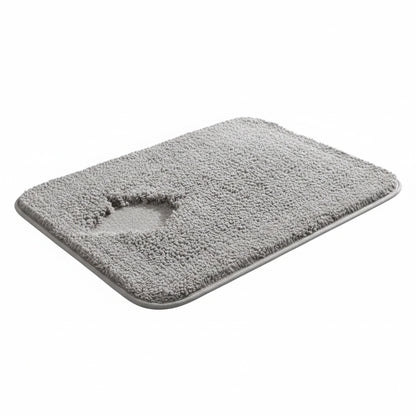 Thick Shaggy Bath Mat with Anti-Slip Bottom and Machine Washable