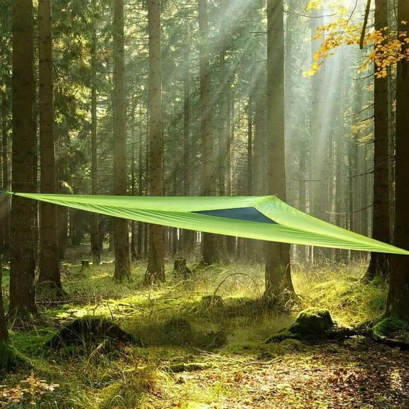 Triangle Multi-Person Camping Hammock with 3-Point Anchoring