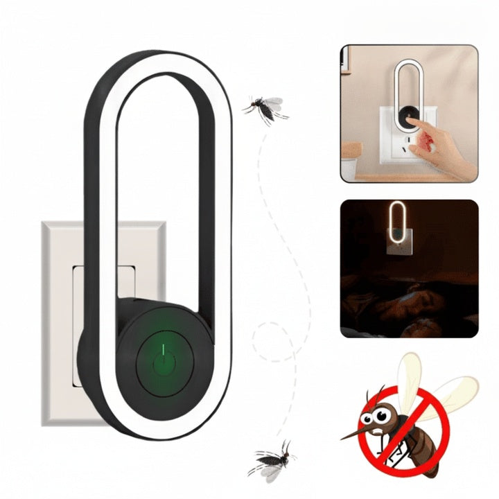 Ultrasonic Mosquito Repeller with Oval LED Light Ring