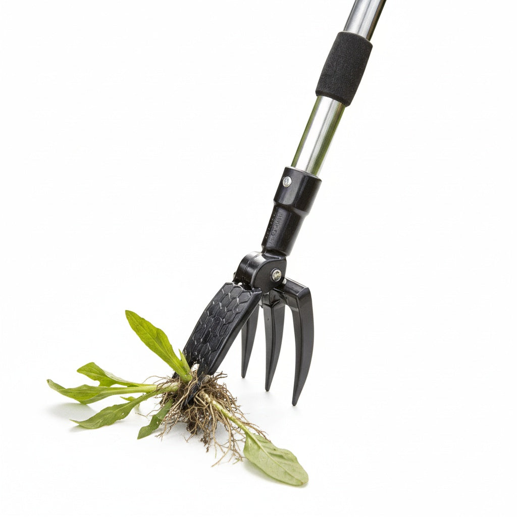 Upright Weed Remover with Root Removal Claws