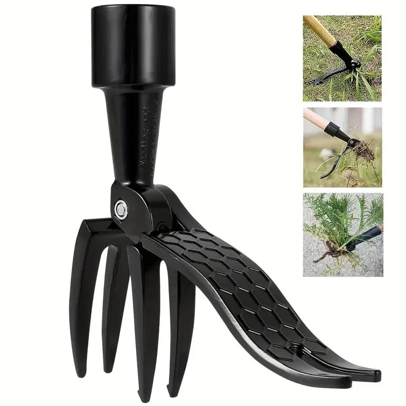 Upright Weed Remover with Root Removal Claws
