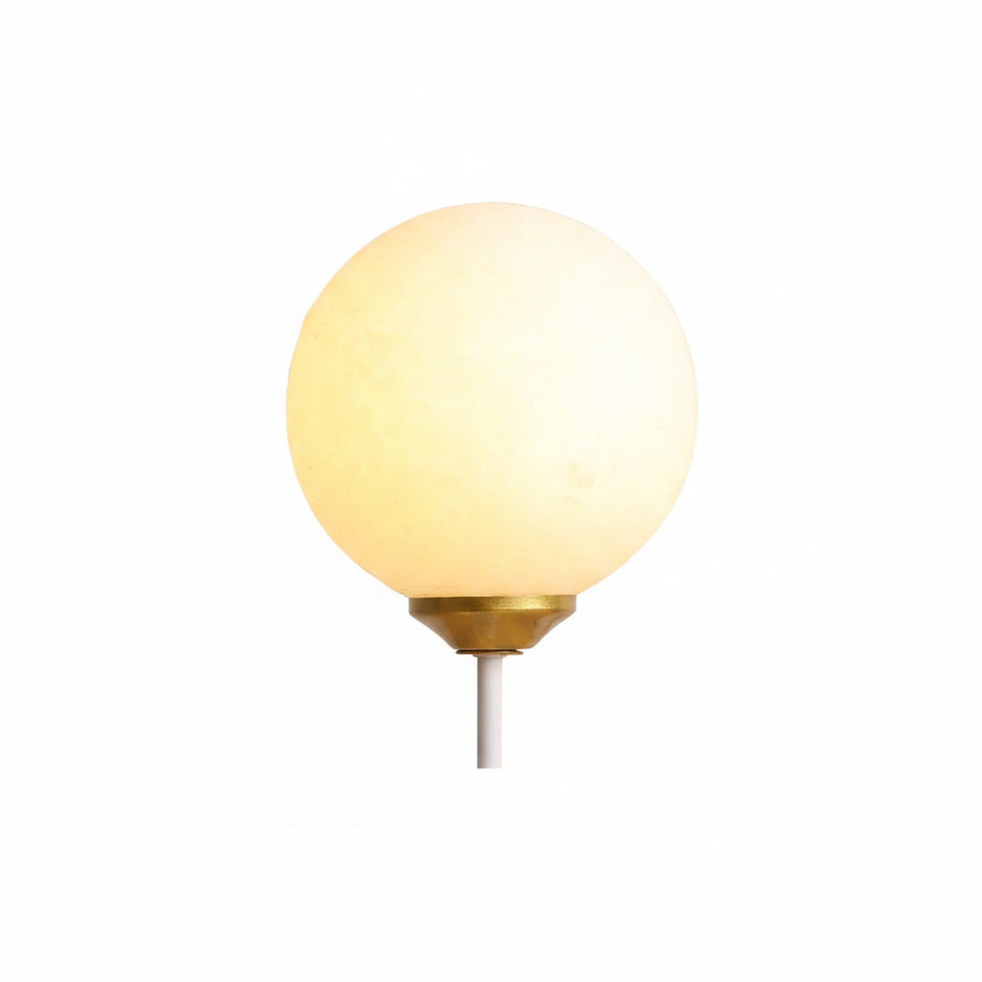 Wall Lamp Kids Bear Figurine with Globe Shade and Warm Light
