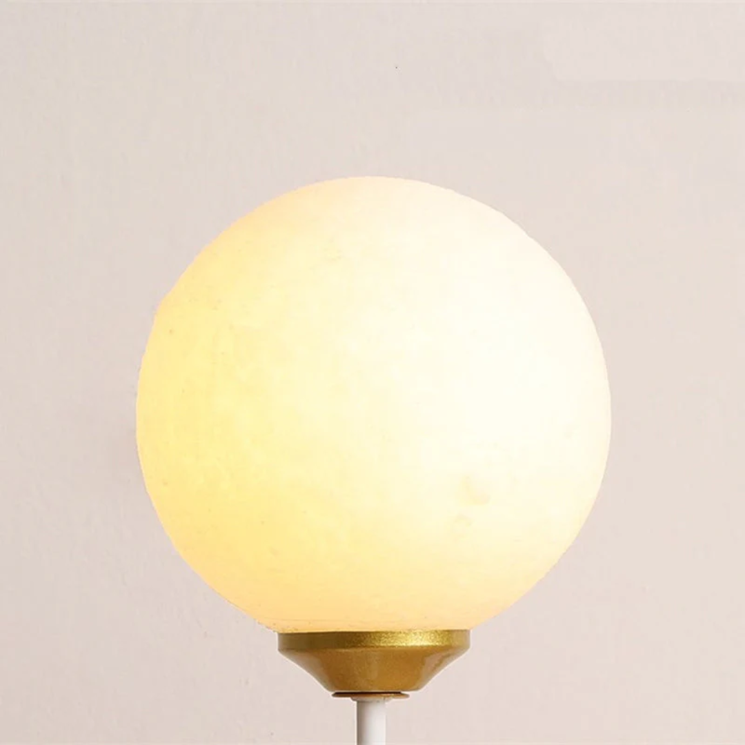 Wall Lamp Kids Bear Figurine with Globe Shade and Warm Light