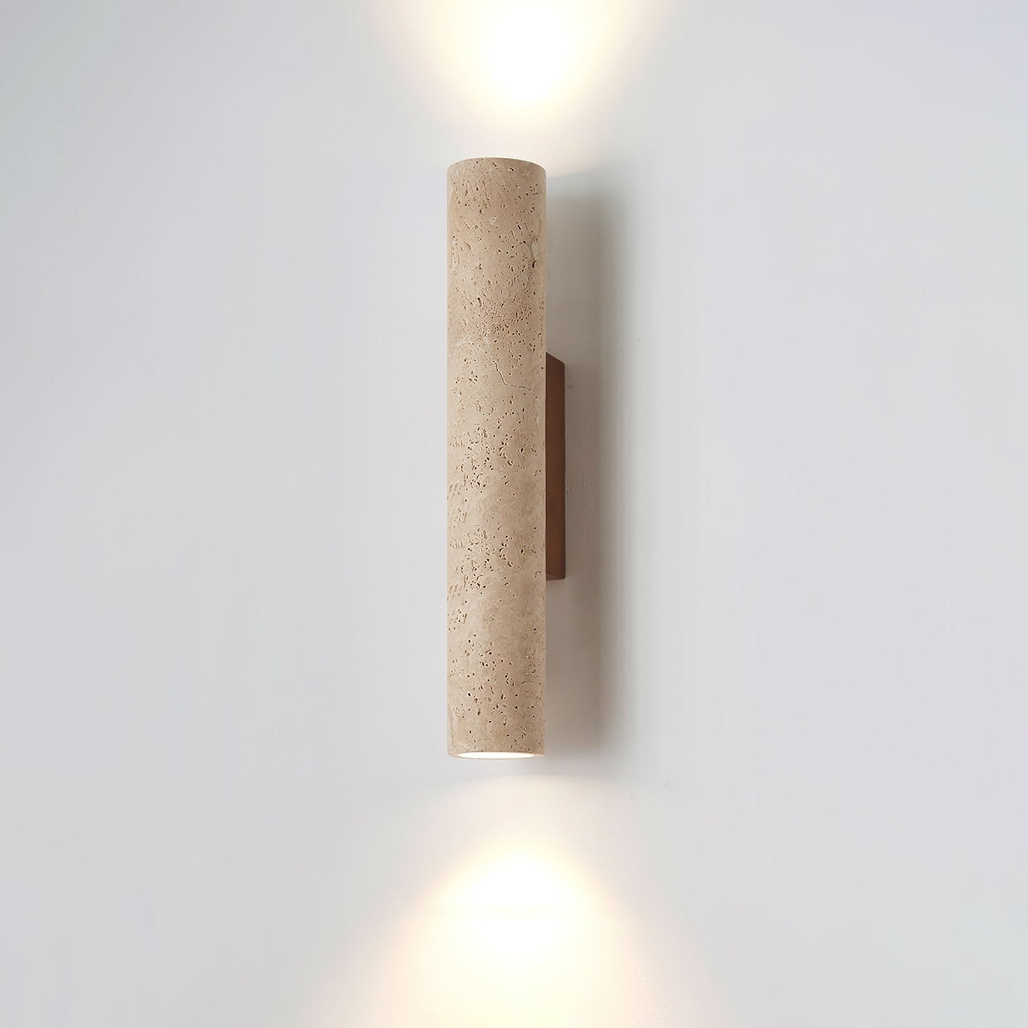 Wall Lamp Minimalist Cylindrical Travertine Stone Up Down Light