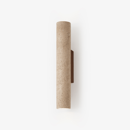 Wall Lamp Minimalist Cylindrical Travertine Stone Up Down Light