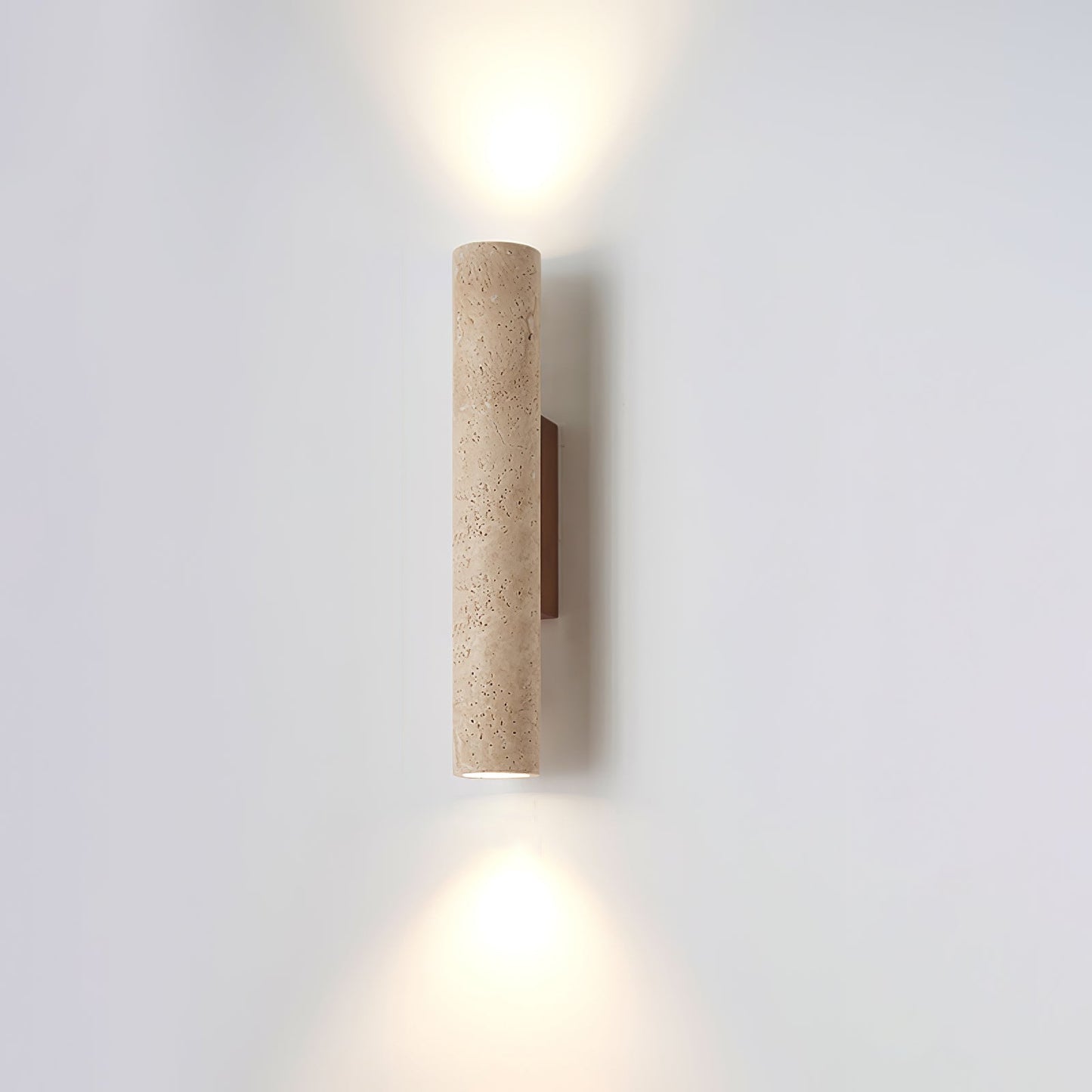 Wall Lamp Minimalist Cylindrical Travertine Stone Up Down Light