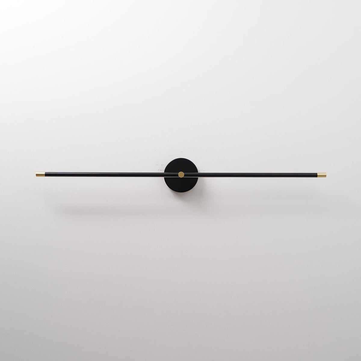 Wall Lamp Minimalist Linear LED Rod with Integrated Light and Round Base