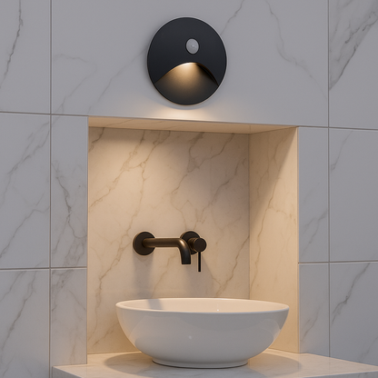 Wall Lamp Minimalist with Motion Sensor and Integrated LED, IP65 Indoor and Outdoor