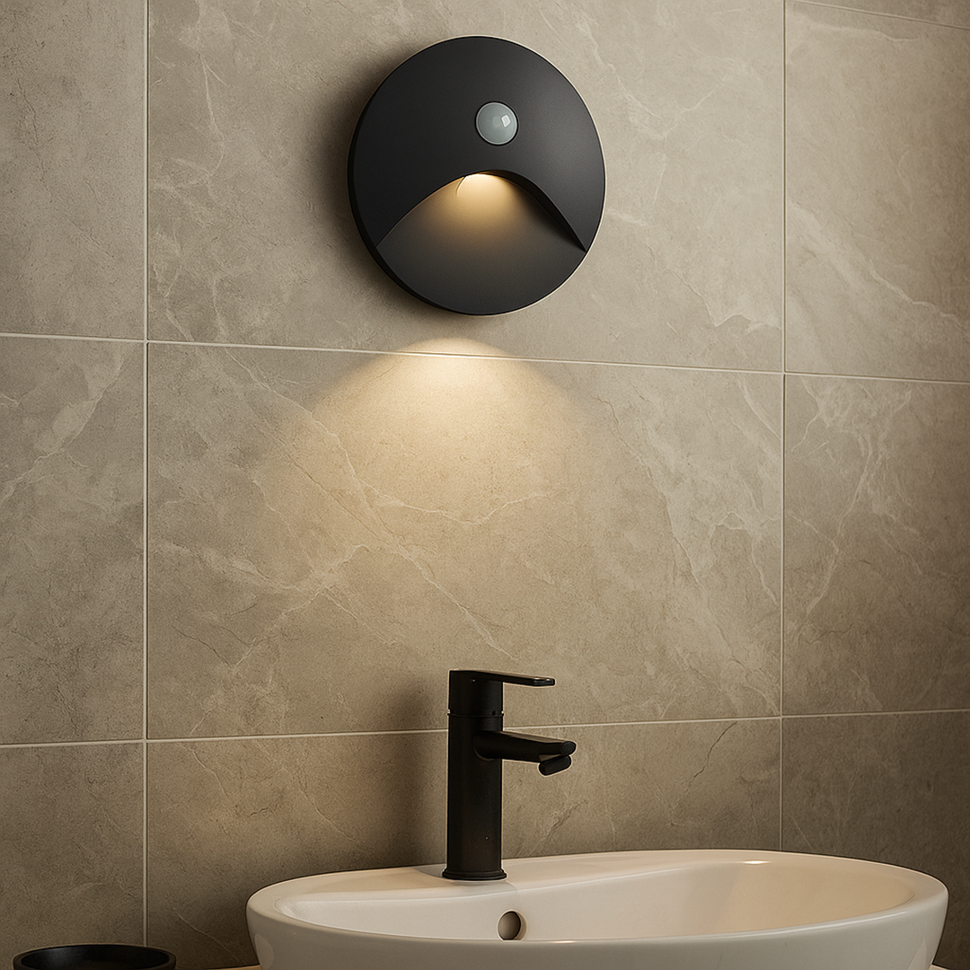 Wall Lamp Minimalist with Motion Sensor and Integrated LED, IP65 Indoor and Outdoor