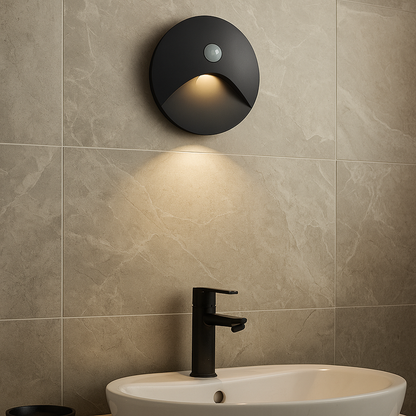 Wall Lamp Minimalist with Motion Sensor and Integrated LED, IP65 Indoor and Outdoor