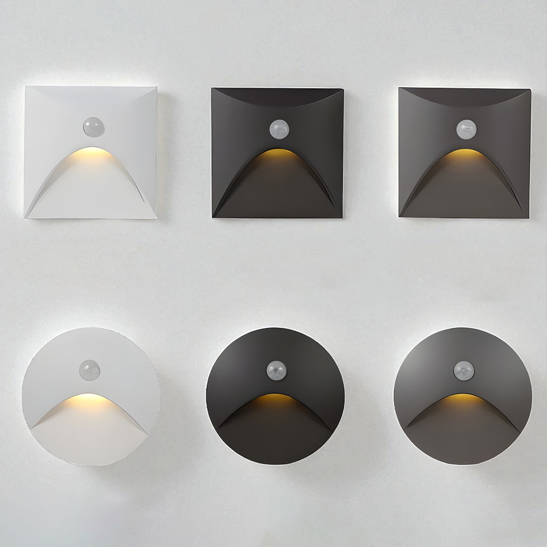Wall Lamp Minimalist with Motion Sensor and Integrated LED, IP65 Indoor and Outdoor