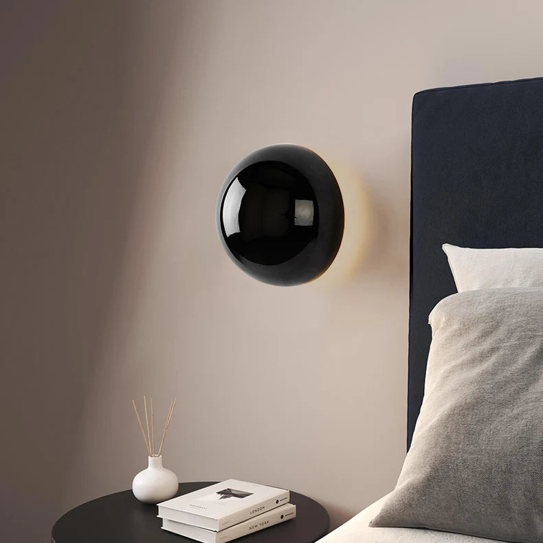 Wall Lamp Modern Minimalist with Solar Eclipse Effect and Integrated LED