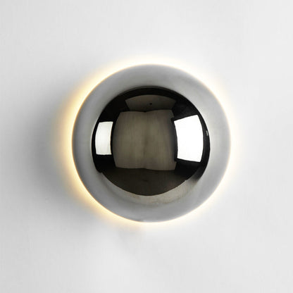 Wall Lamp Modern Minimalist with Solar Eclipse Effect and Integrated LED
