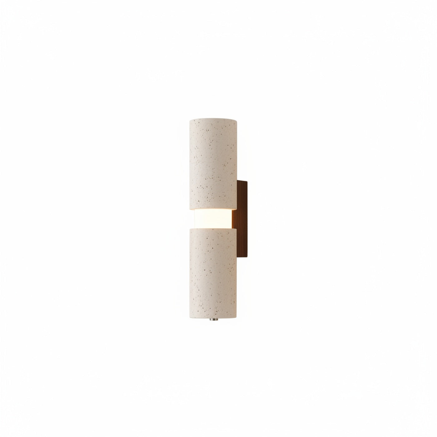 Wall Lamp Modern Minimalist with Up and Down Light and Stone Cylinder Shades
