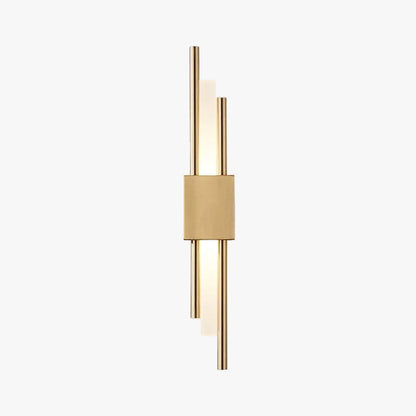 Wall Lamp Modern with Marble Base and Dual Tube LED Design