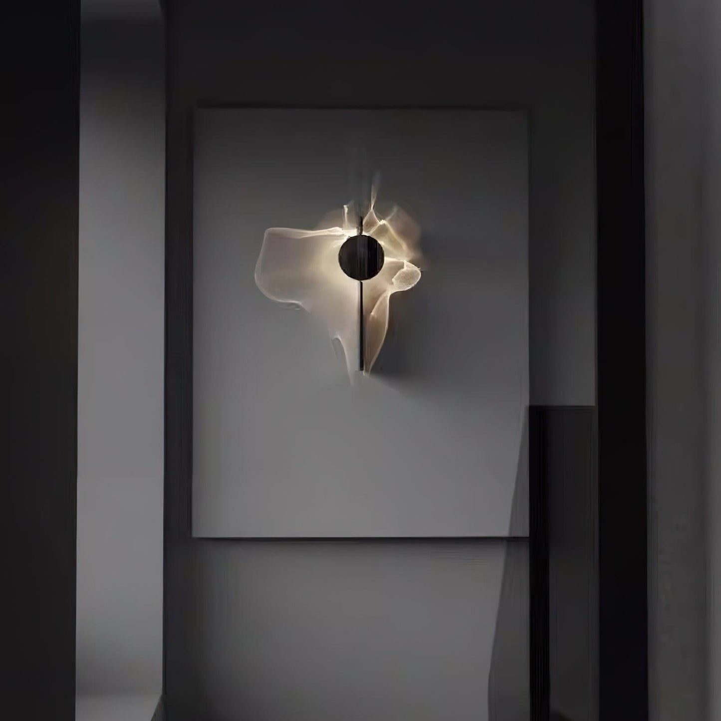 Wall Lamp Modern with Round Shade and Dramatic Light Shadow Effect