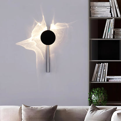 Wall Lamp Modern with Round Shade and Dramatic Light Shadow Effect