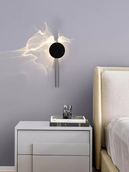 Wall Lamp Modern with Round Shade and Dramatic Light Shadow Effect