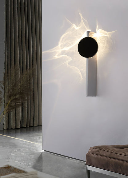 Wall Lamp Modern with Round Shade and Dramatic Light Shadow Effect