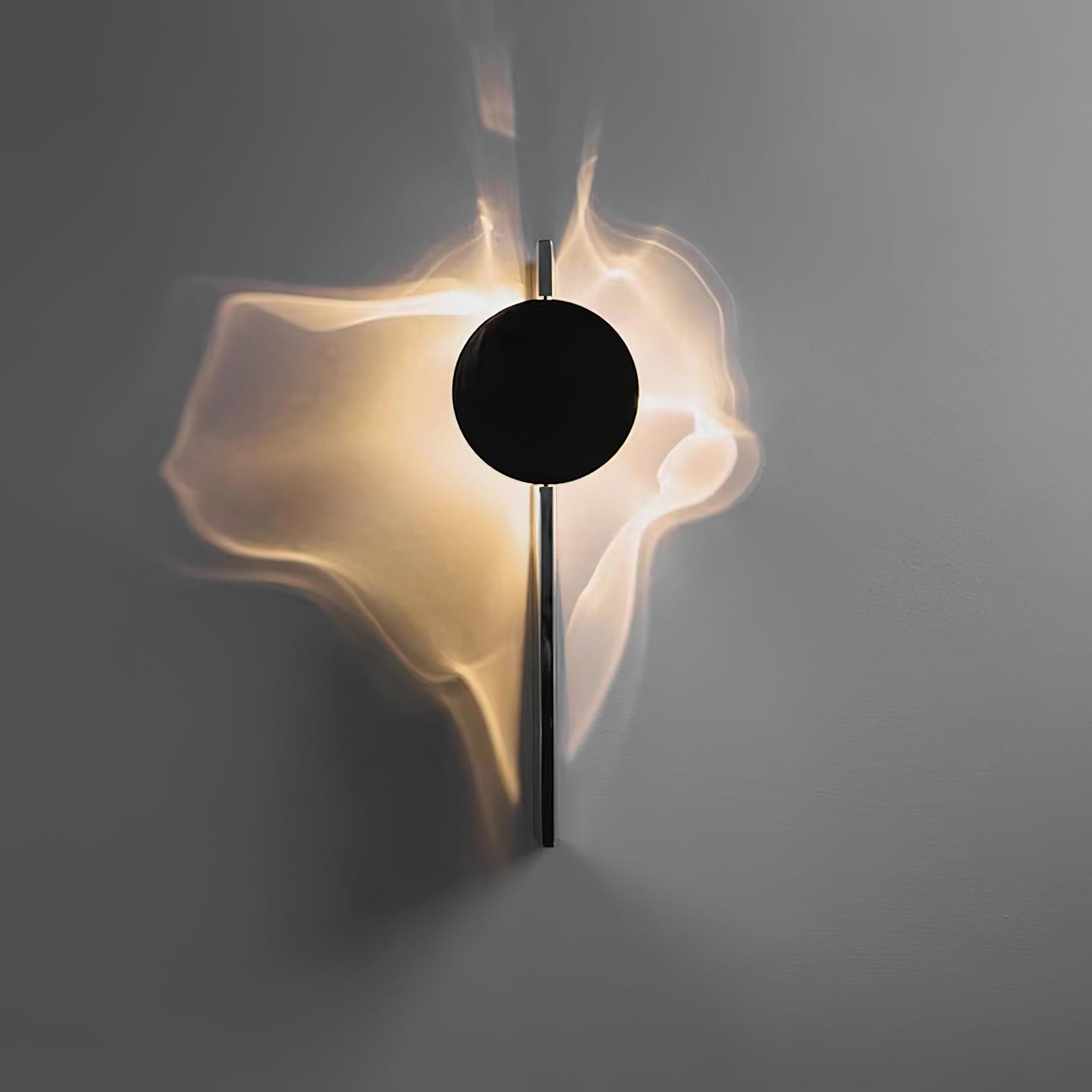 Wall Lamp Modern with Round Shade and Dramatic Light Shadow Effect