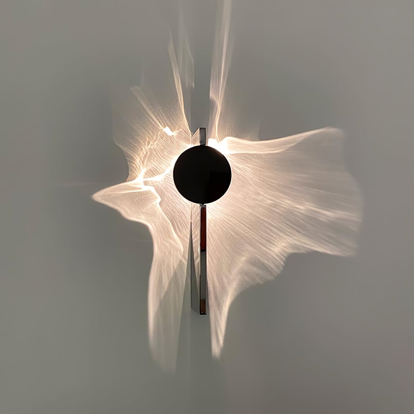 Wall Lamp Modern with Round Shade and Dramatic Light Shadow Effect