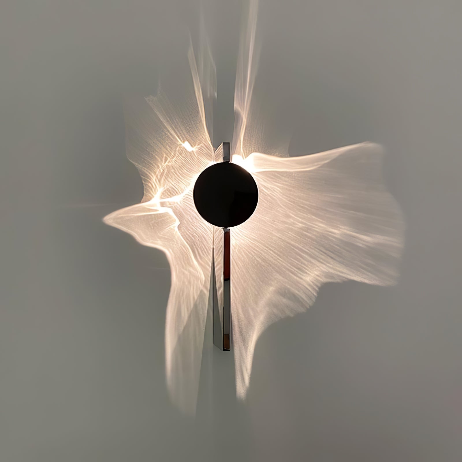 Wall Lamp Modern with Round Shade and Dramatic Light Shadow Effect