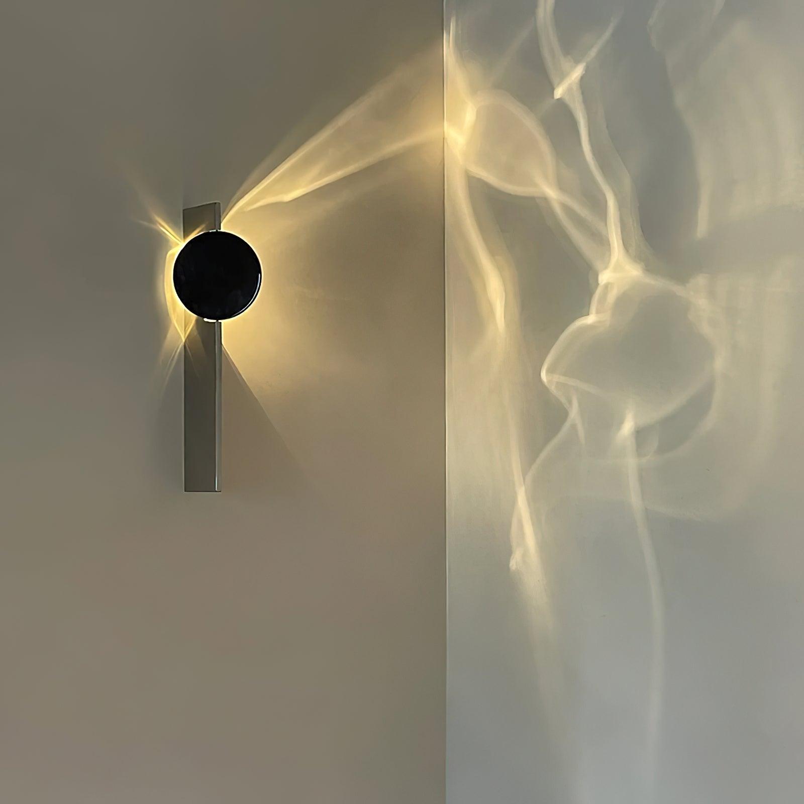 Wall Lamp Modern with Round Shade and Dramatic Light Shadow Effect