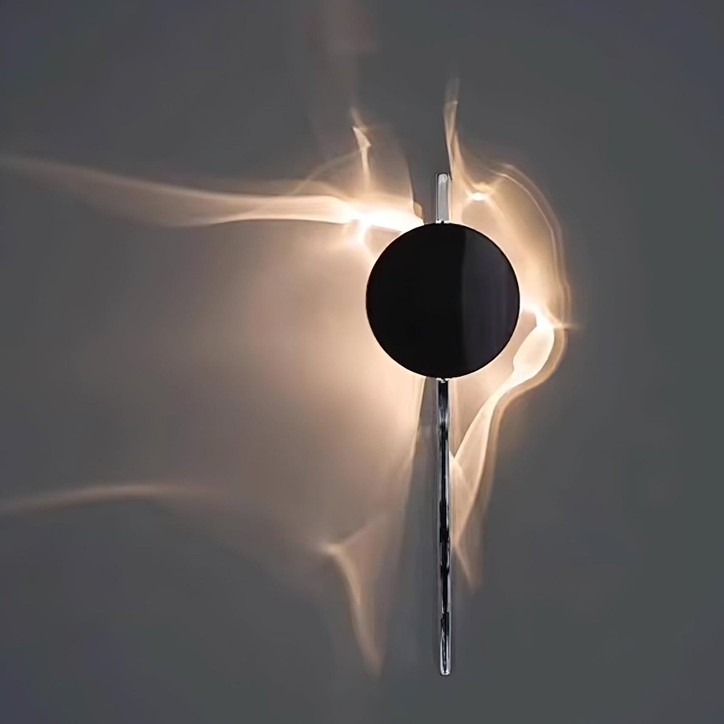 Wall Lamp Modern with Round Shade and Dramatic Light Shadow Effect