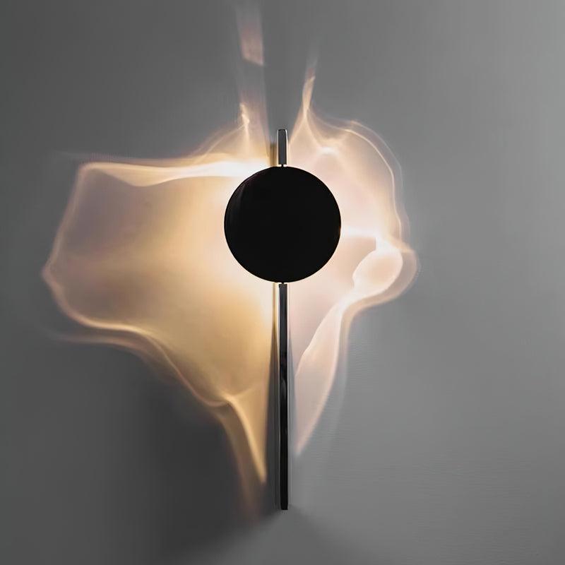 Wall Lamp Modern with Round Shade and Dramatic Light Shadow Effect