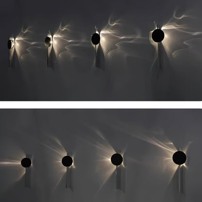 Wall Lamp Modern with Round Shade and Dramatic Light Shadow Effect