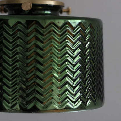 Wall Lamp Retro Vintage with Textured Glass Shade and Adjustable Arm