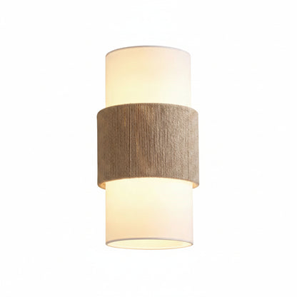 Wall Lamp Scandinavian Minimalist with Rope Band and Cylindrical Shade