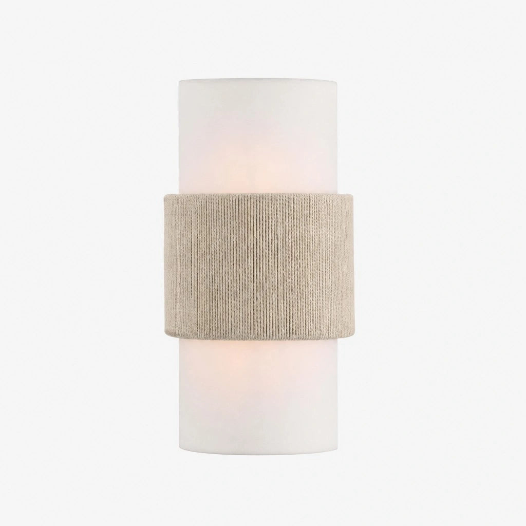 Wall Lamp Scandinavian Minimalist with Rope Band and Cylindrical Shade
