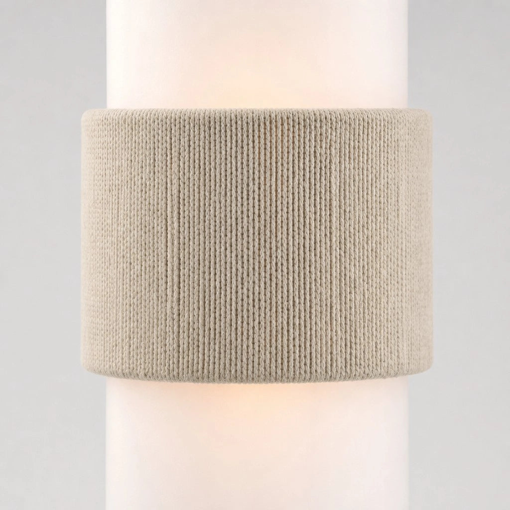 Wall Lamp Scandinavian Minimalist with Rope Band and Cylindrical Shade